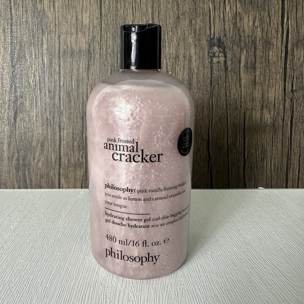 Philosophy Pink Frosted Animal Cracker 16 oz Hydrating Shower Gel NEW
